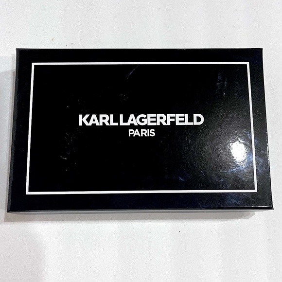 NWT Karl Lagerfeld Almond/Taupe Wristlet / Clutch / Bag - Picture 13 of 15